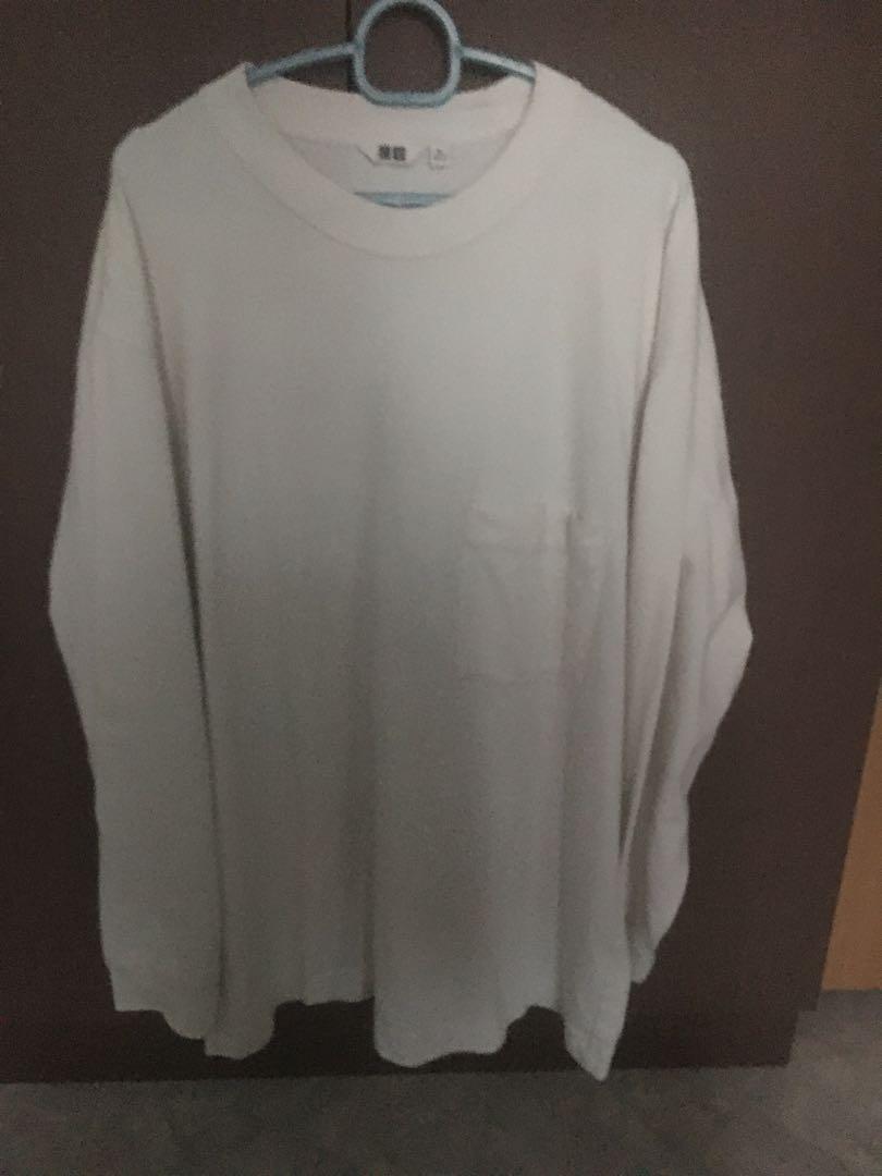 Uniqlo U long sleeve pocket tee, Men's 