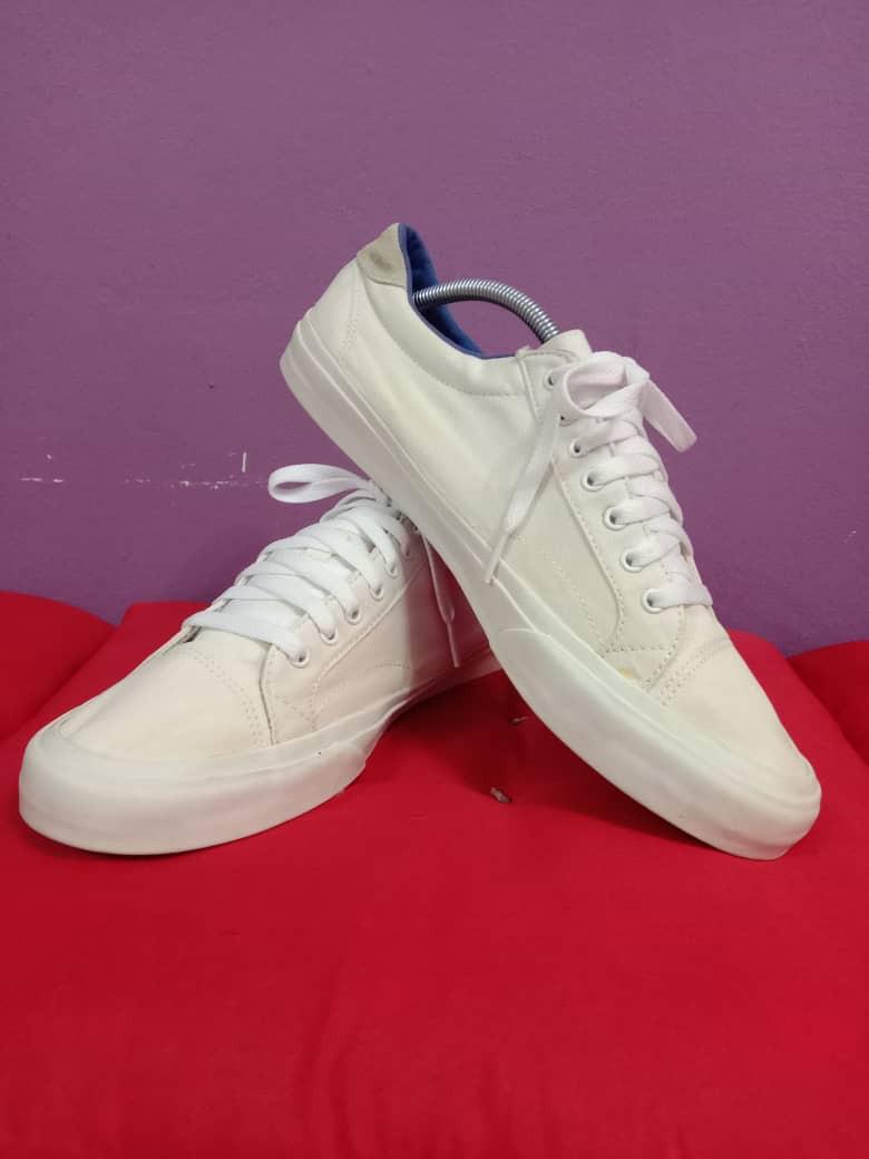 Vans court leather sales white
