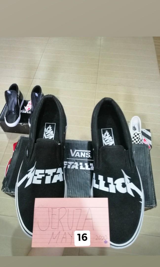 vans x metallica slip on