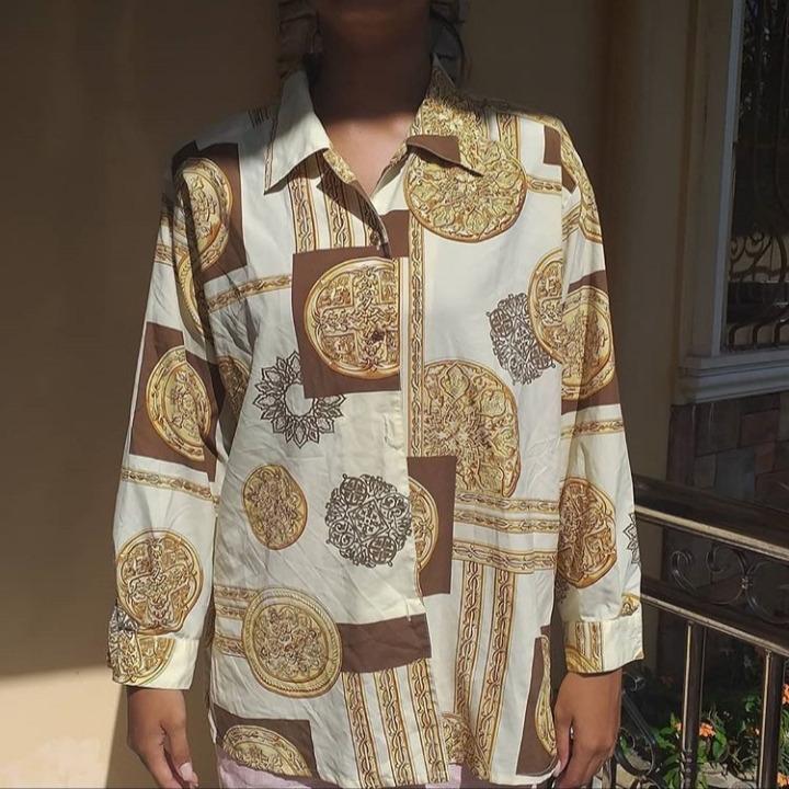 versace inspired blouse