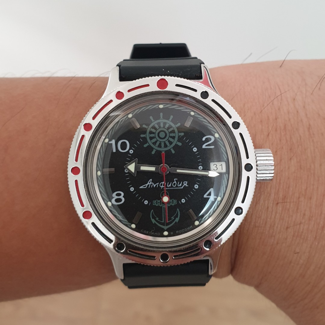 Vostok Zissou Amphibia automatic dive watch Men s Fashion