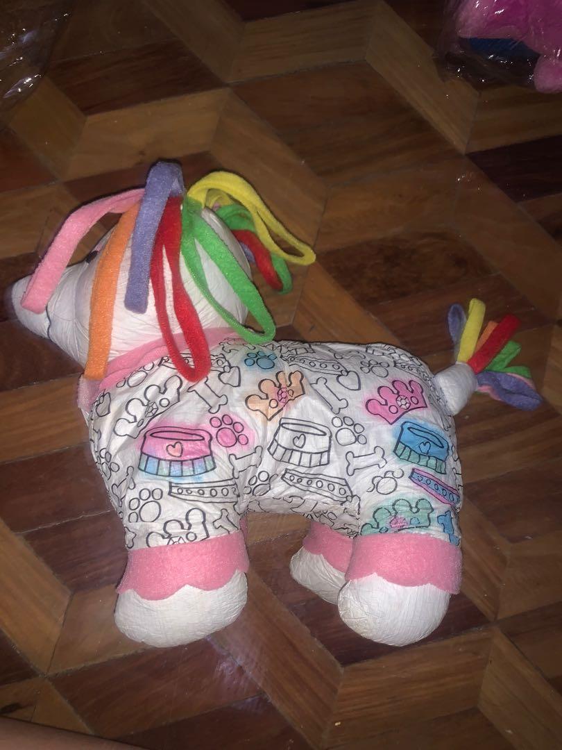 Washable Rainbow Hair Dog (Category: Plushies & Soft Toys) located in Malabon City. Submitted by decluttergirly (Listing ID 1006710977, Image 1). Description: You can color it again and again 💕.