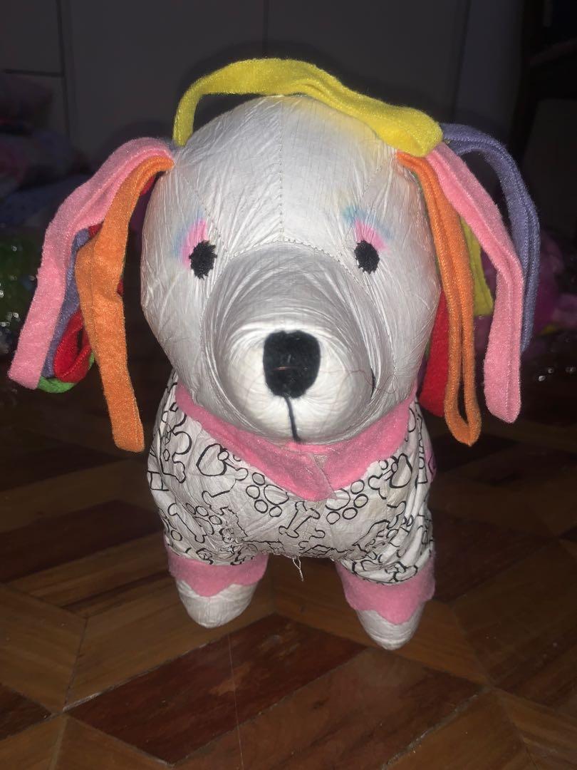 Washable Rainbow Hair Dog (Category: Plushies & Soft Toys) located in Malabon City. Submitted by decluttergirly (Listing ID 1006710977, Image 3). Description: You can color it again and again 💕.