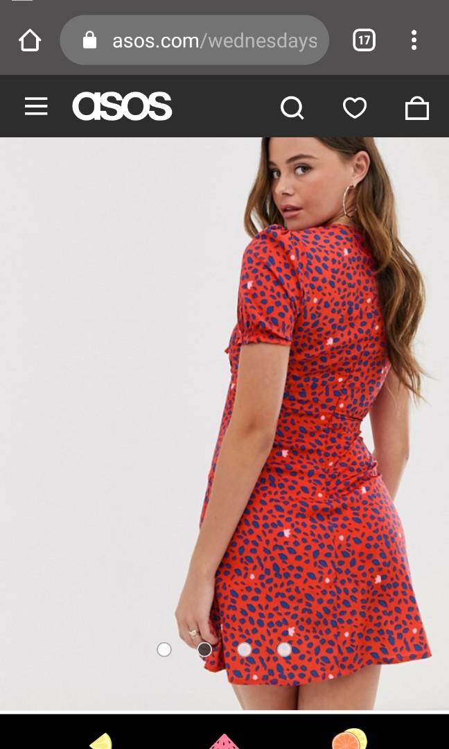 Red mini on sale tea dress