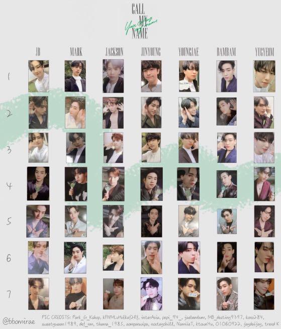 WTS/ WTT] GOT7 CALL MY NAME ALBUM PHOTOCARDS, Toys & Collectibles