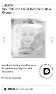 111 SKIN Bio Cellulose Facial Treatment Mask