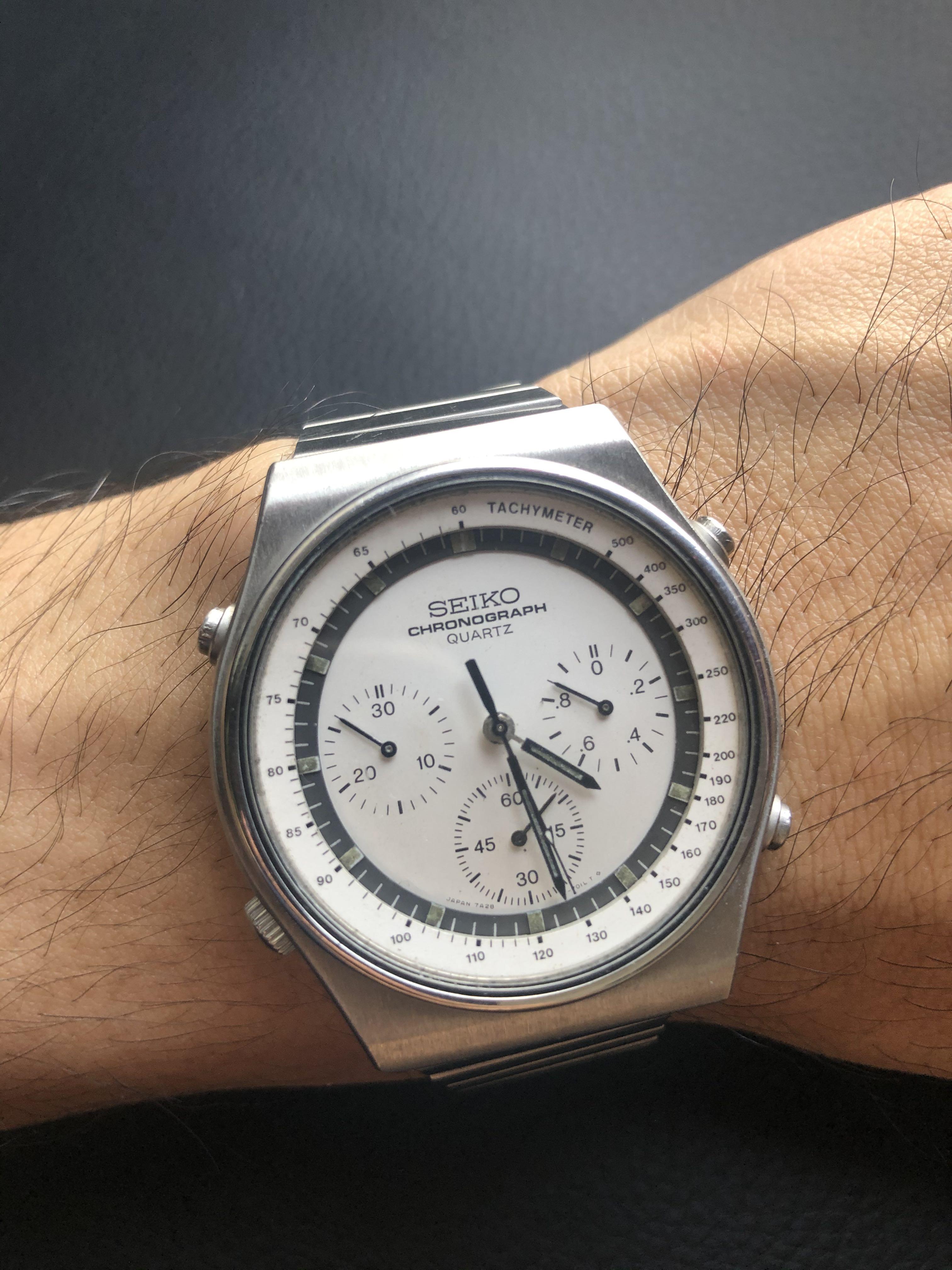 Seiko 7a28 Speedmaster Chronograph, Men's Fashion, Watches & Accessories,  Watches on Carousell