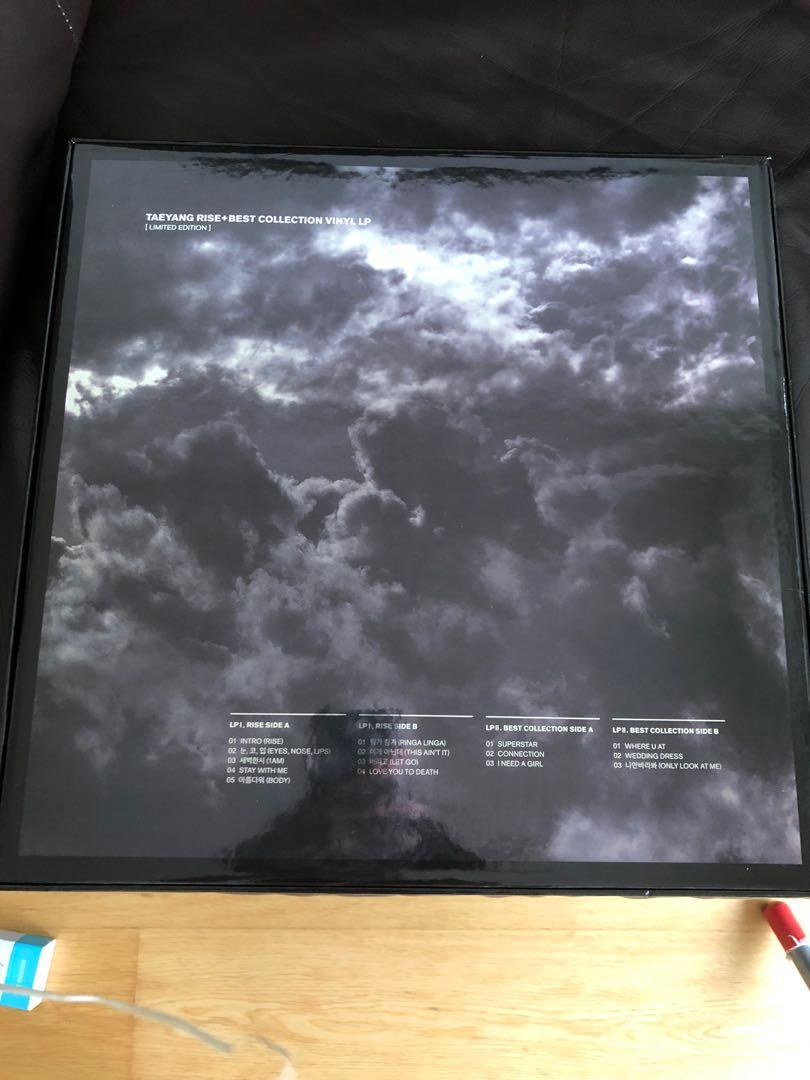 親筆簽名Taeyang Rise+best Collection Vinyl LP (Limited edition