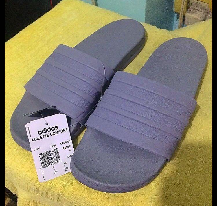 adilette comfort slides purple