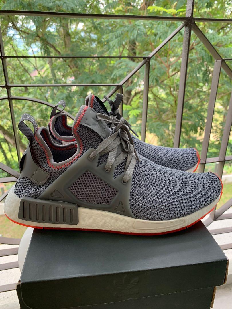 Nmd xr1 grey best sale three solar red