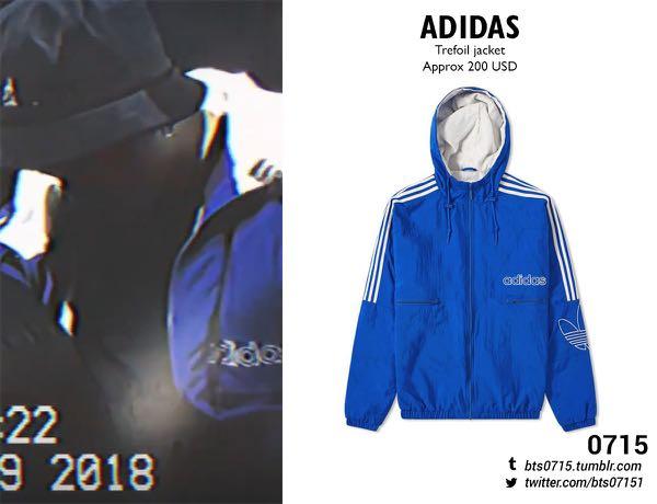 Jungkook blue adidas clearance jacket