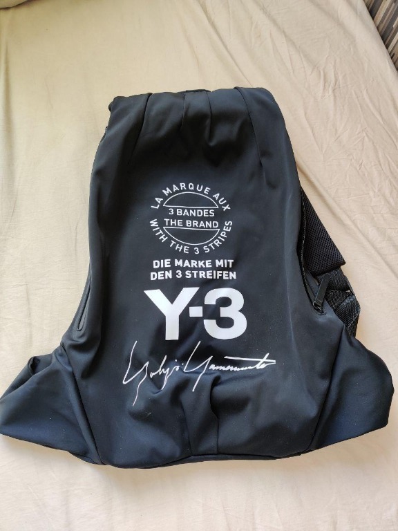 Adidas Y-3 Yohji Yamamoto Signature Backpack, Men's Fashion, Bags