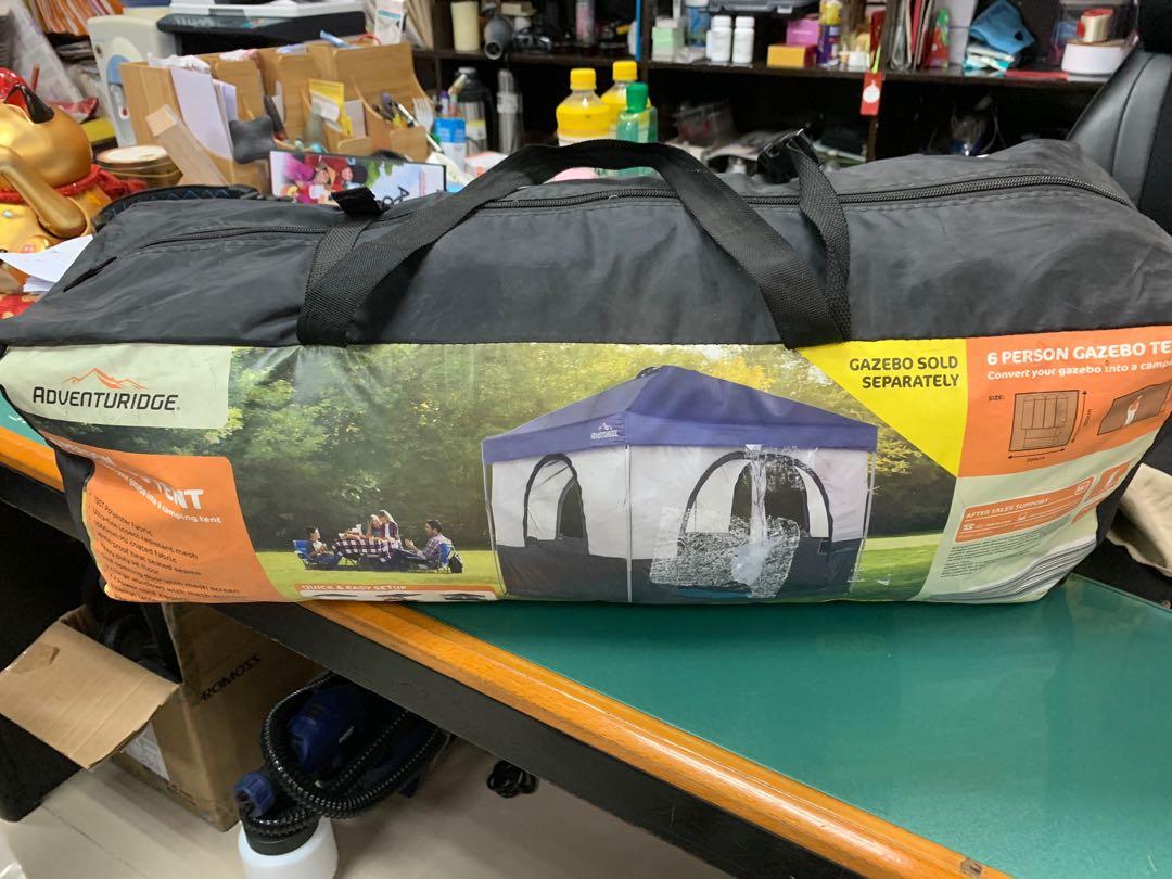 Adventuridge 6 Person Gazebo Tent, Sports Equipment, Hiking & Camping