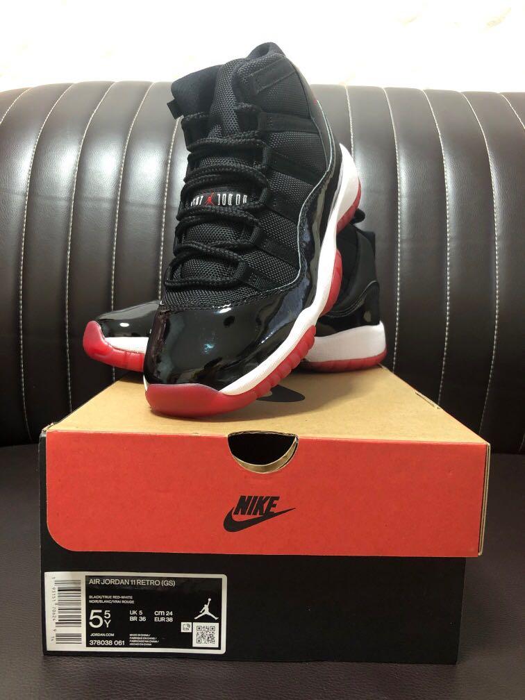 bred 11s size 5.5