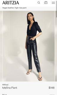 Aritzia melina pant black 00