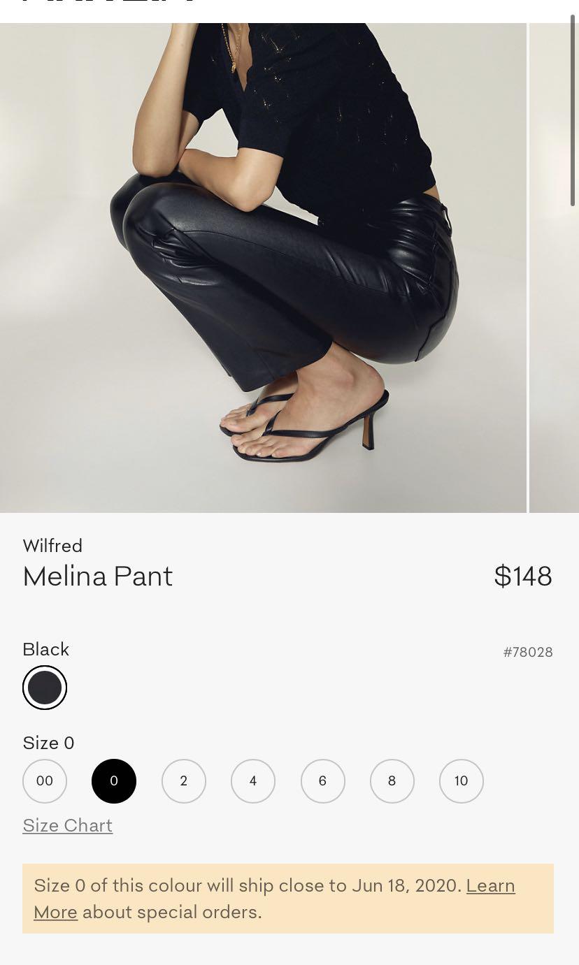Aritzia Melina pants size 0, Women's Fashion, Clothes on Carousell