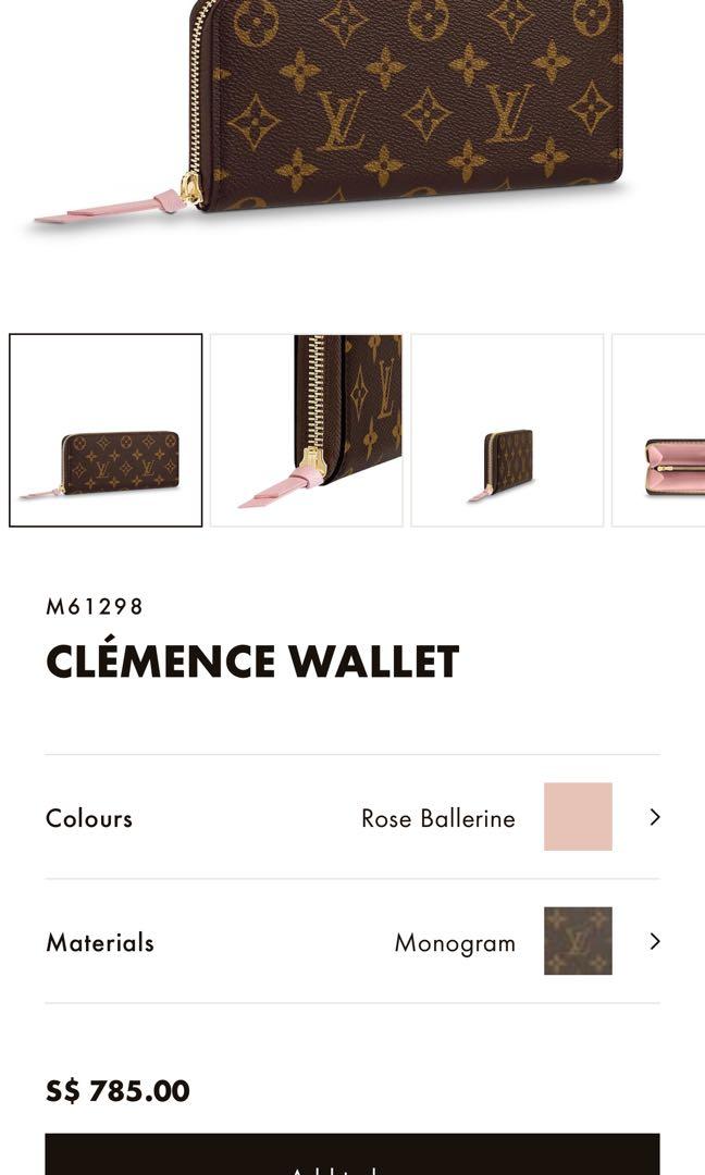 💯Original Louis Vuitton Clemence Wallet, Luxury, Bags & Wallets on  Carousell