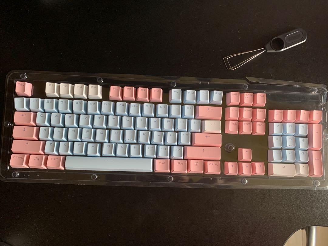 Blue And Pink Pbt Keycap Suitable For Ducky One 2 Mini Electronics Computer Parts Accessories On Carousell
