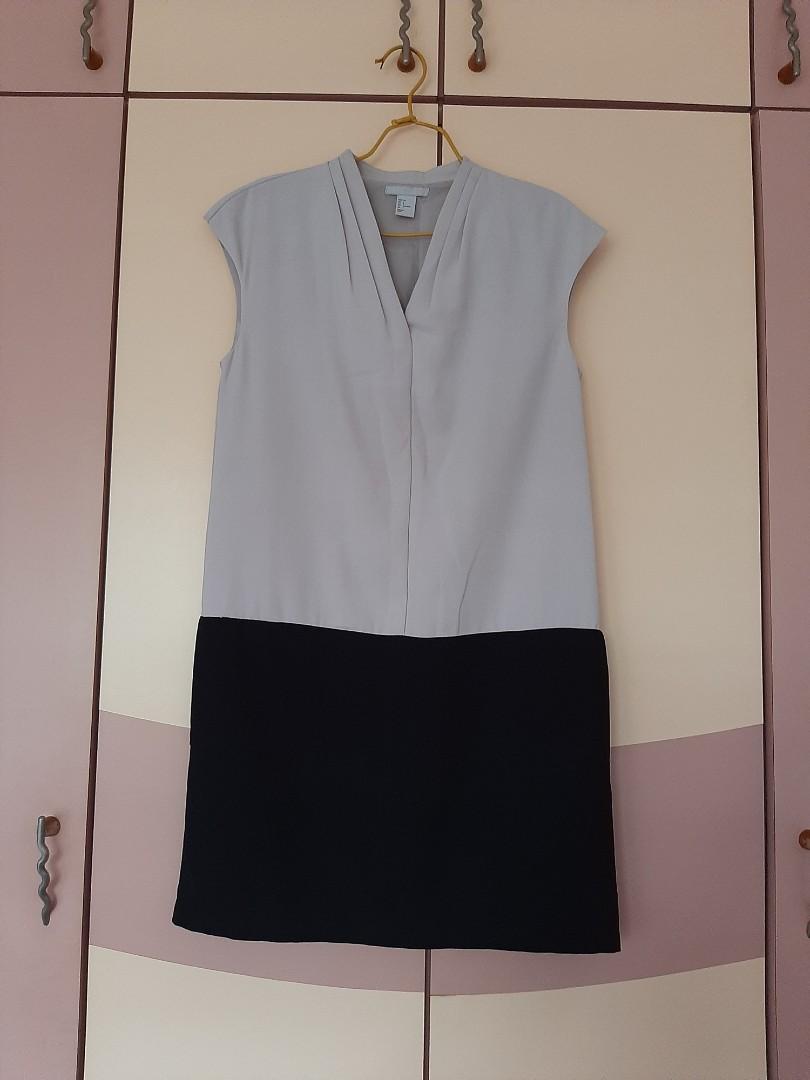 Bn H M Black Grey Dress Women S Fashion Clothes Dresses Skirts On Carousell