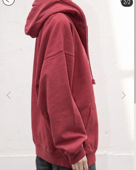 BNWOT brandy melville red carla hoodie, Women's Fashion ...