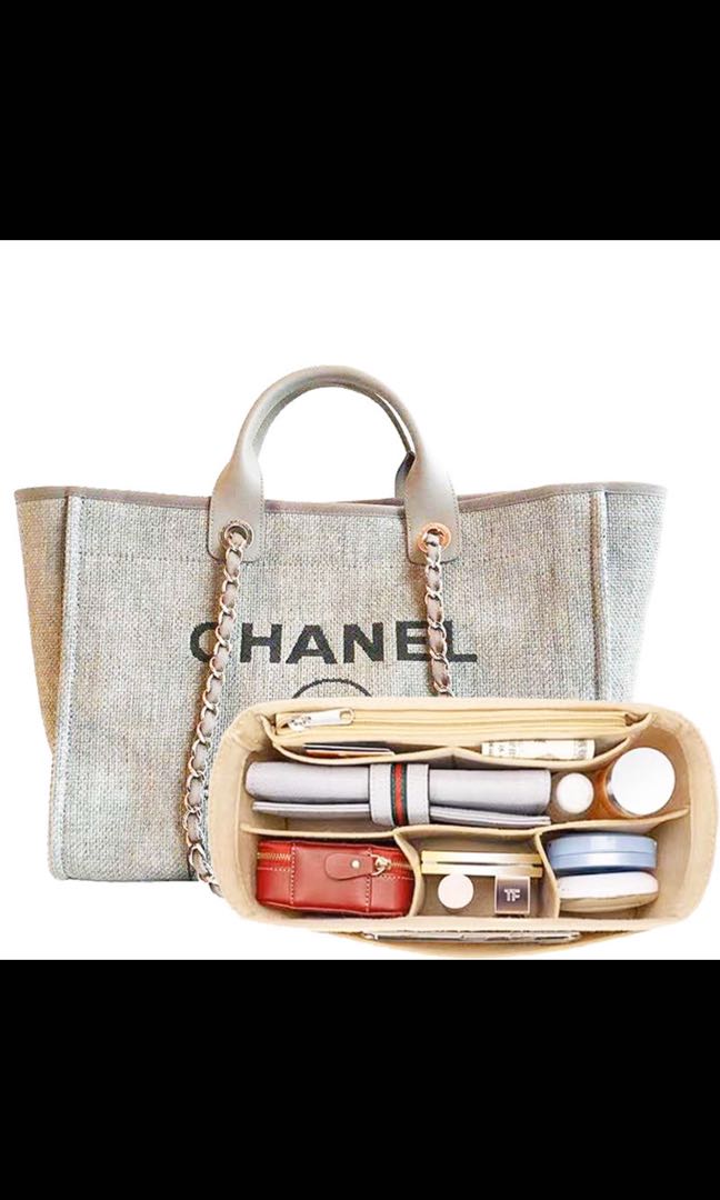  Bag Organizer for Chanel Deauville Medium Tote - Premium Felt  (Handmade/20 Colors) : Handmade Products