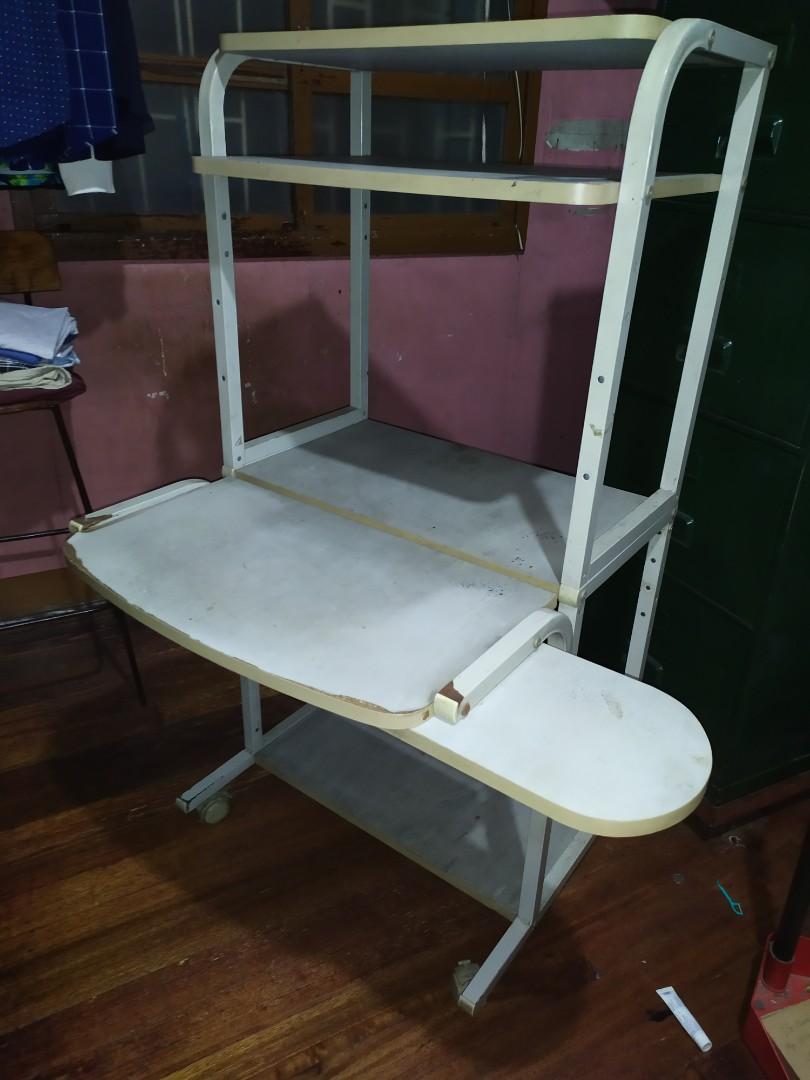 Computer table (Category: Tables & Sets) located in Manila. Submitted by mobilegends06 (Listing ID 1006904460, Image 1). Description: good condition adjustable computer table. sta mesa manila.