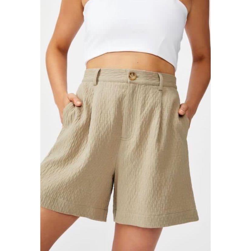 mom shorts cotton on