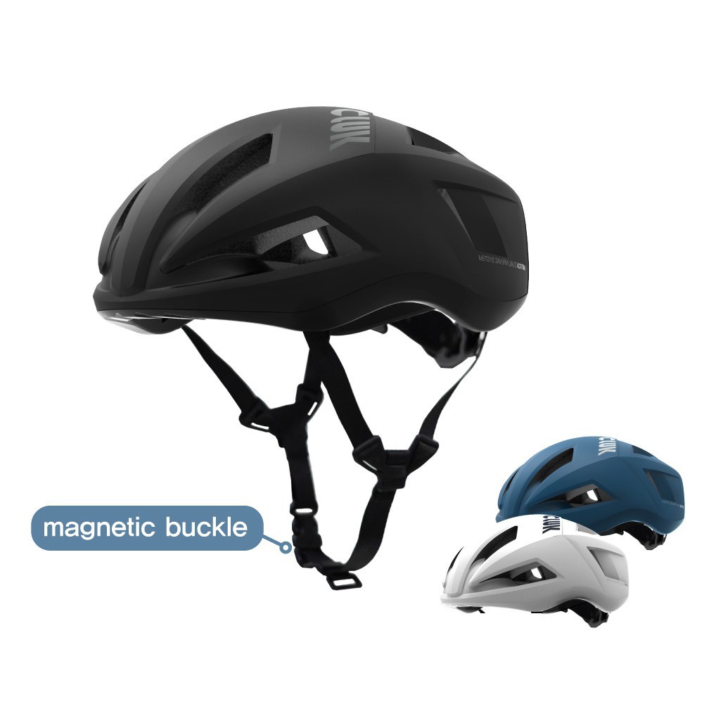 Bike helmet with magnetic buckle Clearance