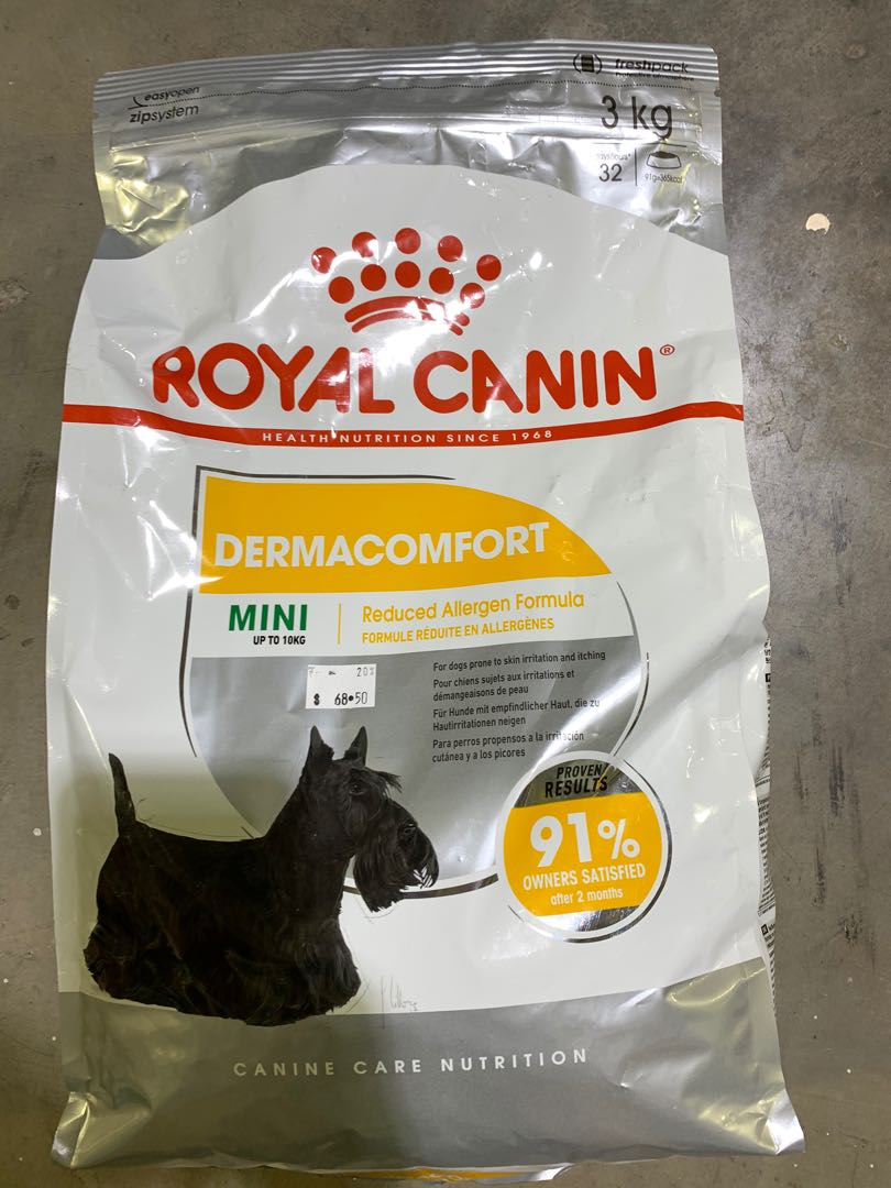 Fast Delivery 3kg Royal Canin Mini Up To 8kg Dermacomfort Dog Food Ample Stocks No Need To Wait Pet Supplies For Dogs Dog Food On Carousell