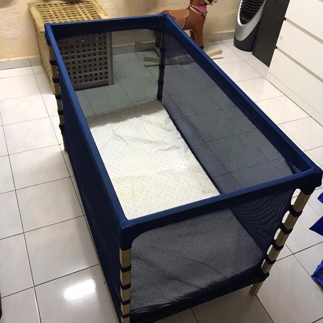 Flitig Playpen By Ikea With Free Matress Babies Kids Cots Cribs On Carousell