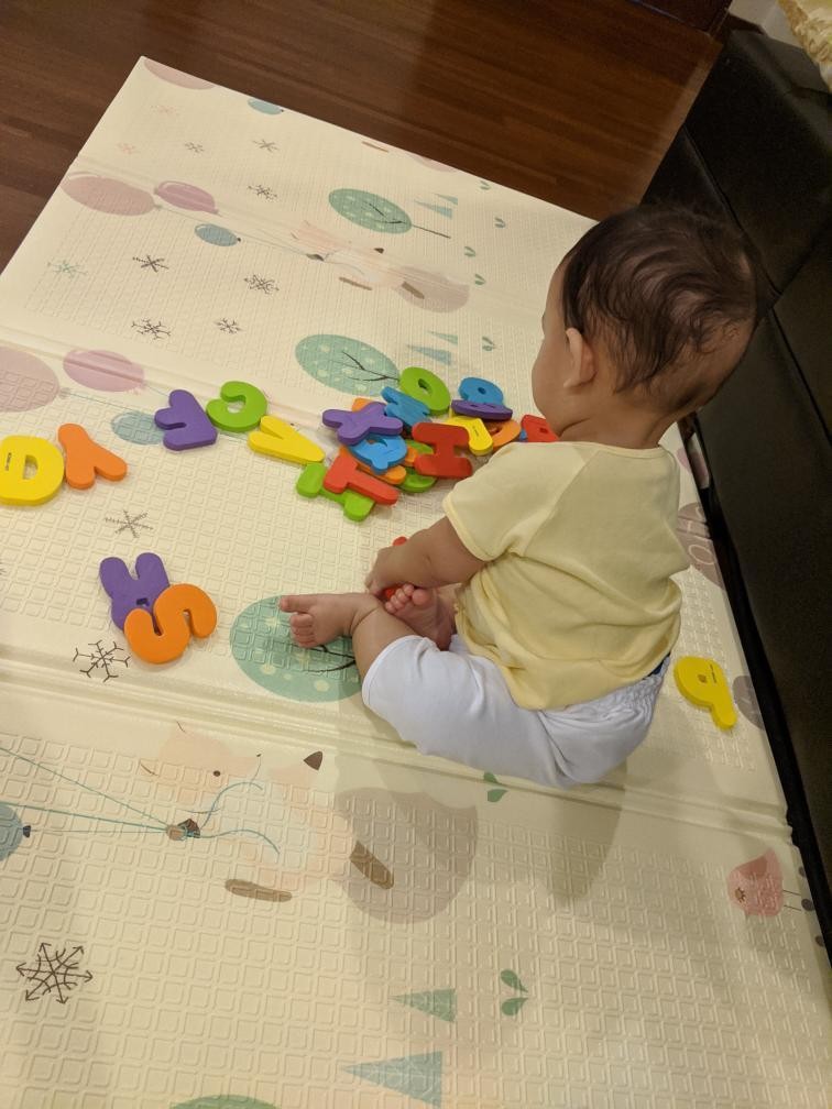 Foldable play mat for babies