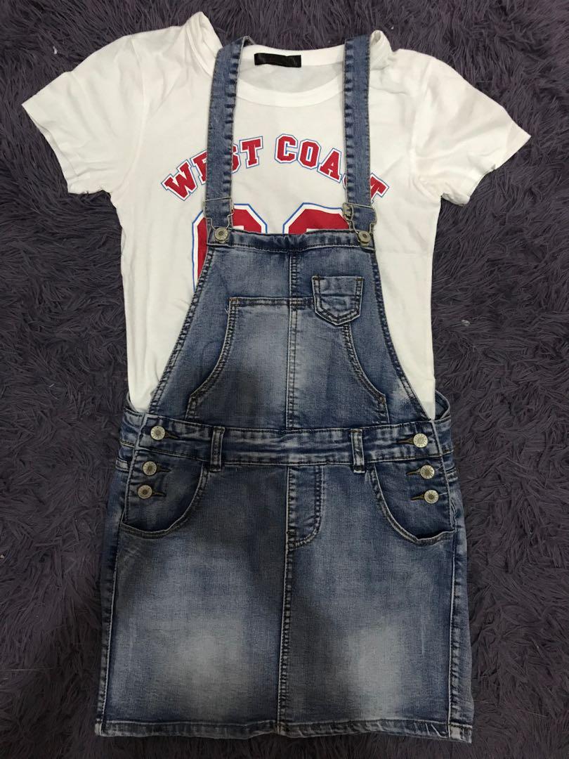 fubu denim jumpsuit