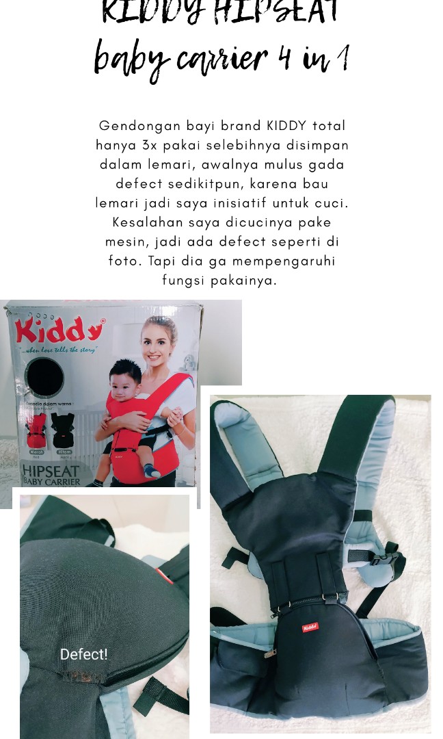 Kiddy hipseat baby 2025 carrier 4 in 1