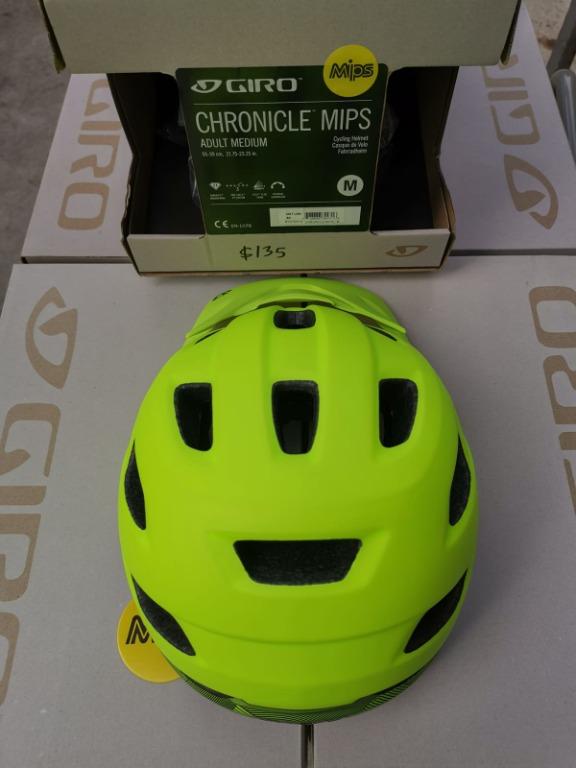 Giro Chronicle MIPS Bicycle Helmet Matt Lime Black Large 59 63cm