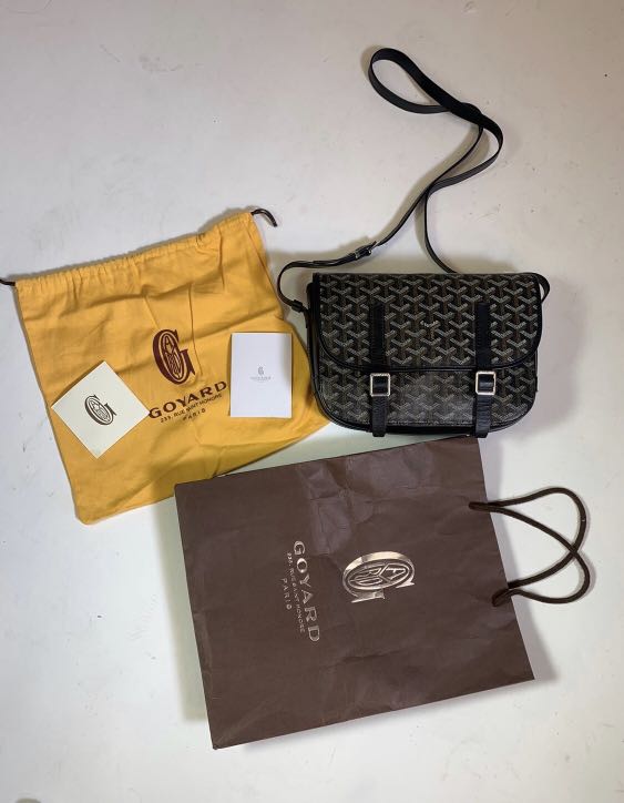 Goyard Belvedere II Messenger Bag Coated Canvas MM  Goyard bag, Tassel  crossbody bag, Black leather crossbody bag
