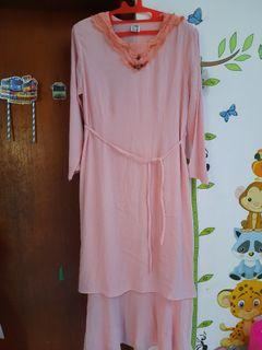 #Newnormal50 Gamis Kurung pink cantik