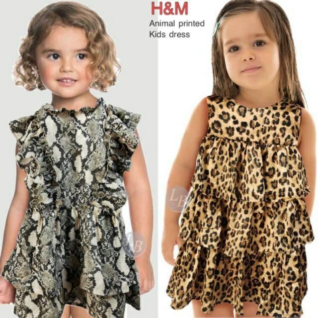 h and m print dress