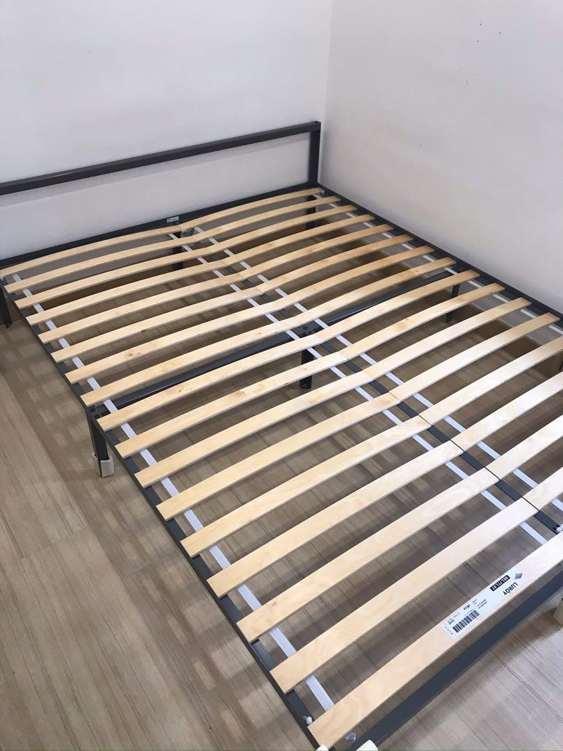 Ikea Grimsbu queen bed frame, Furniture & Home Living, Furniture, Bed