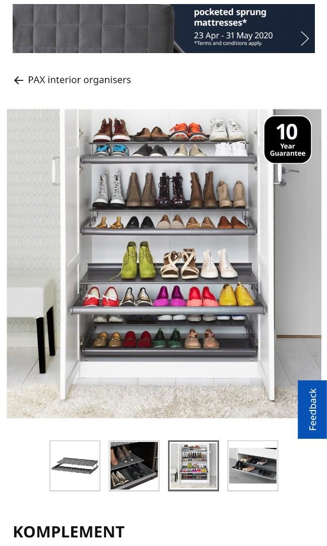 komplement pull out shoe shelf