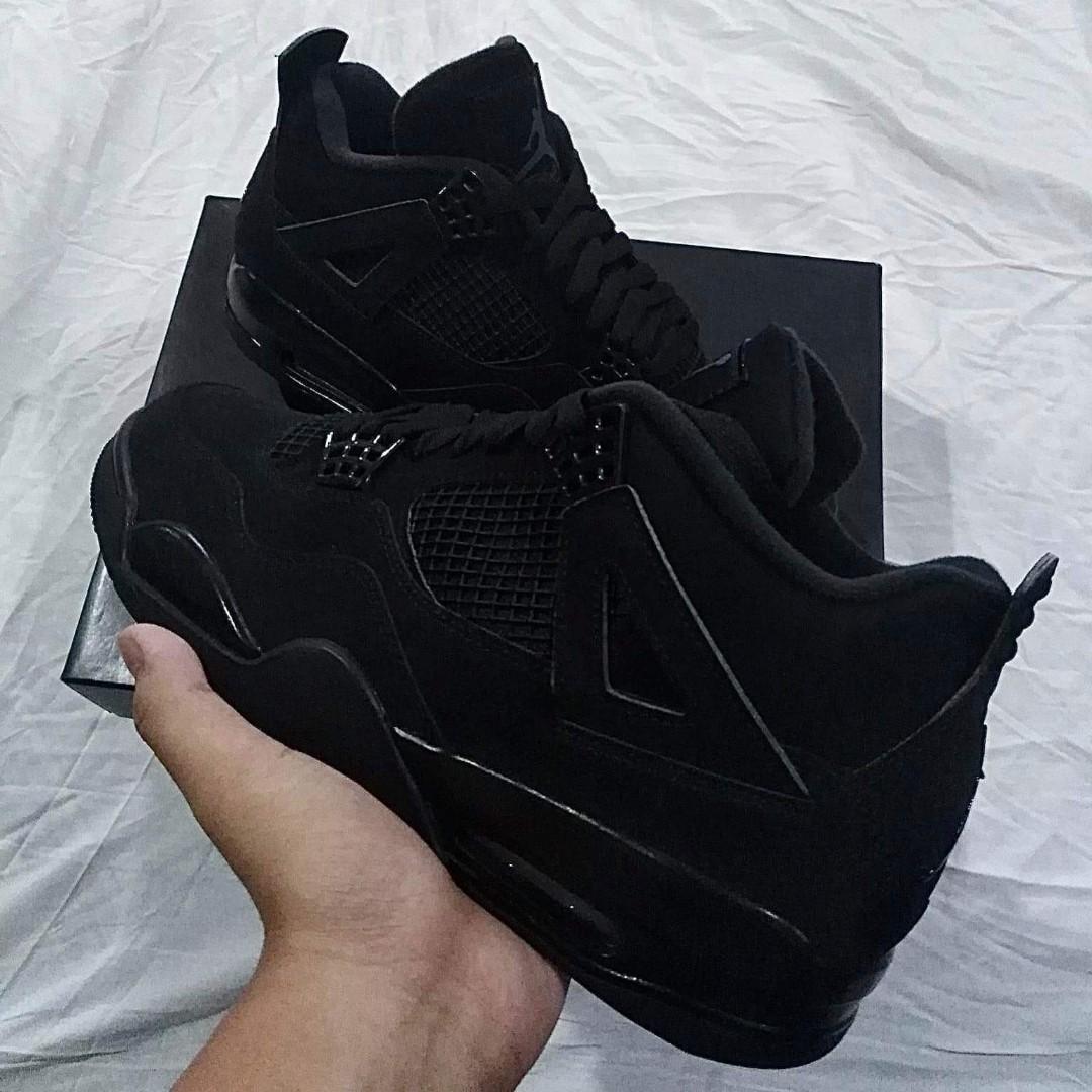 jordan retro 4 black cat boys