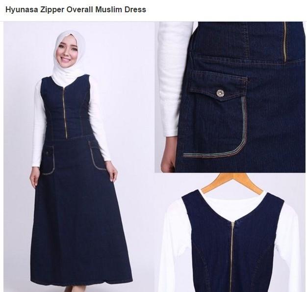 Overall sale dress muslimah