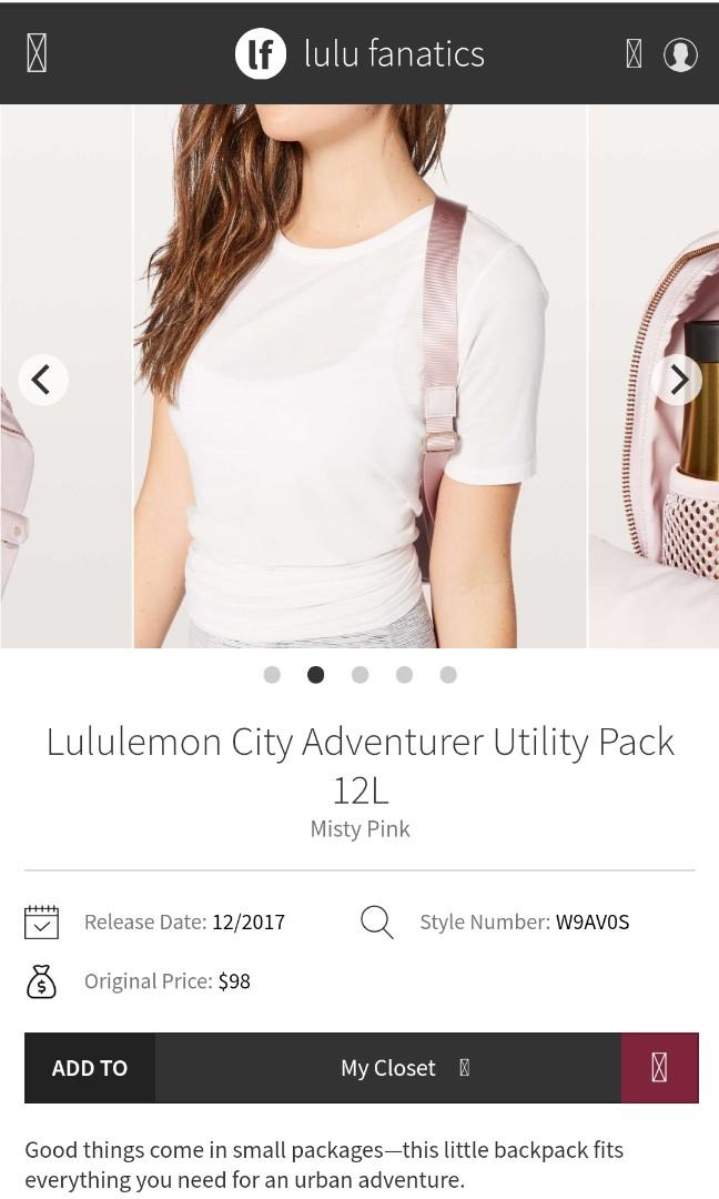 Lululemon City Adventurer Backpack *17L - Silver Drop - lulu fanatics