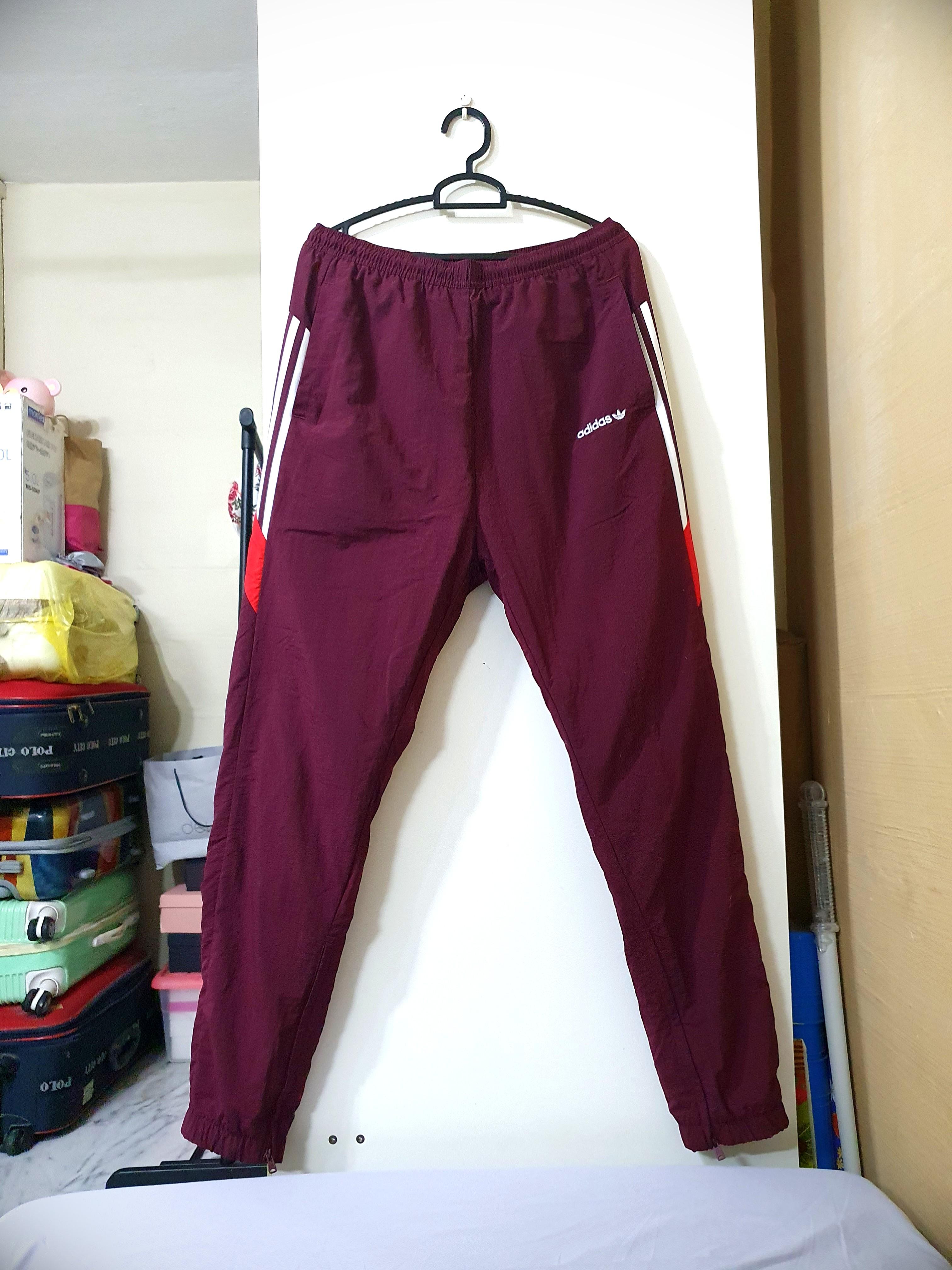 adidas trace maroon pants
