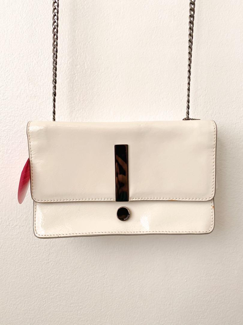 mimco patent leather bag