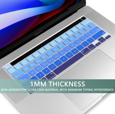 Slim Plastic Matte Hard Case Cover with Transparent Keyboard Cover for 2019 New MacBook Pro 16 with Touch Bar TECOOL MacBook Pro 16 inch Case 2019 Model: A2141 - Clear