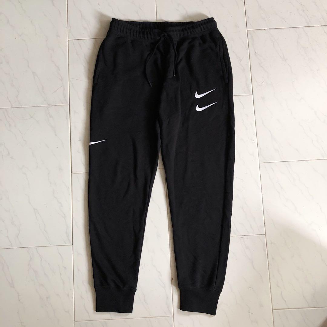 mens nike double swoosh joggers