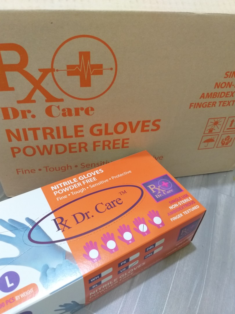 dr care nitrile gloves