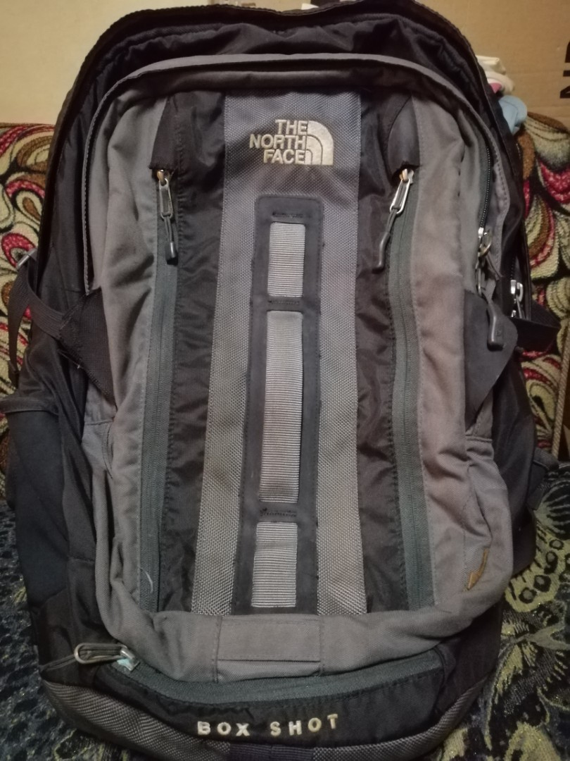 north face box shot backpack