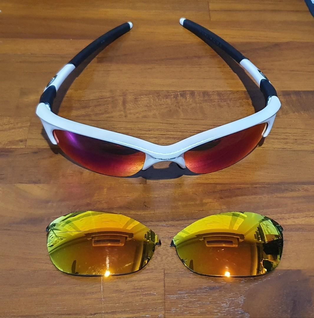 Original Oakley Half Jacket , Men's Fashion, Watches & Accessories,  Sunglasses & Eyewear on Carousell