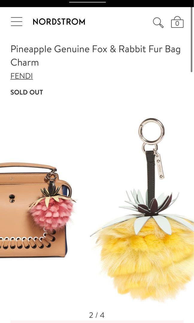 Fendi pineapple bag charm top